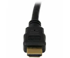 Star Tech 4K x 2K High Speed 2 Male Connector HDMI Cable for A/V Devices 0.5m BK