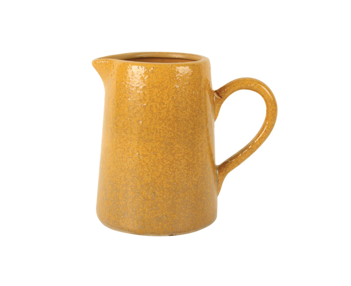 Maine & Crawford Naomi 19x18cm Ceramic Jug w/ Handle Decorative Piece Mustard