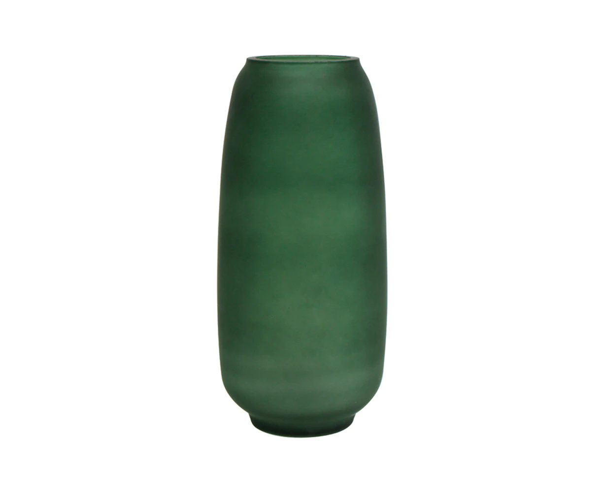 Maine & Crawford Bonita Rounded 30x14cm Glass Flower Vase Home Decor Emerald