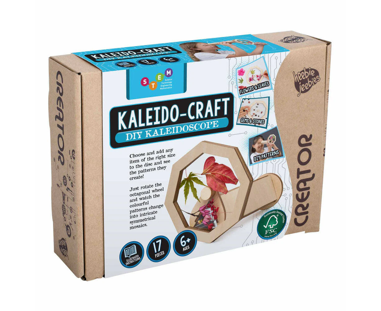 Heebie Jeebies Creator Kaleido Craft Kids Science/Educational Wooden Toy Set 6+