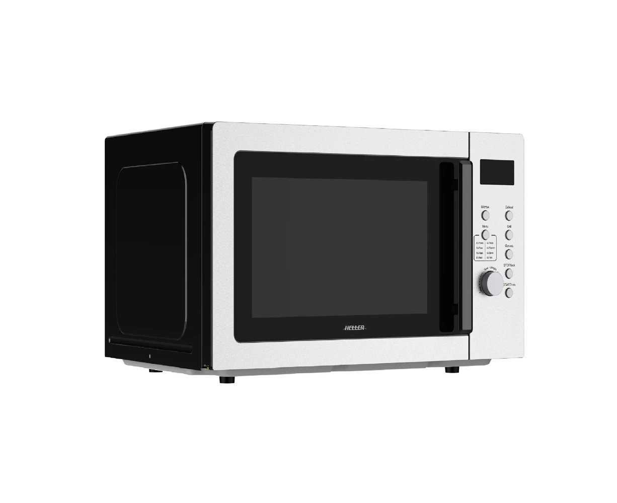 Heller Countertop 30L/950W Electric LED Microwave Oven w/ Grill Function Black