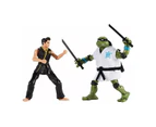 2pc TMNT vs Cobra Kai 6''/15.2cm Action Figures Leo vs Miguel Diaz Toy 4y+