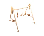 Hess Spielzeug 60cm Wooden Activity Play Gym w/ Rattle Baby/Infant 0m+ Natural