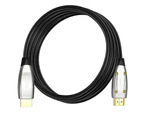 Cruxtec HDMI 2.1 8K Ultra-HD Active Optical Fiber Male Cable 15m 48Gbps Silver