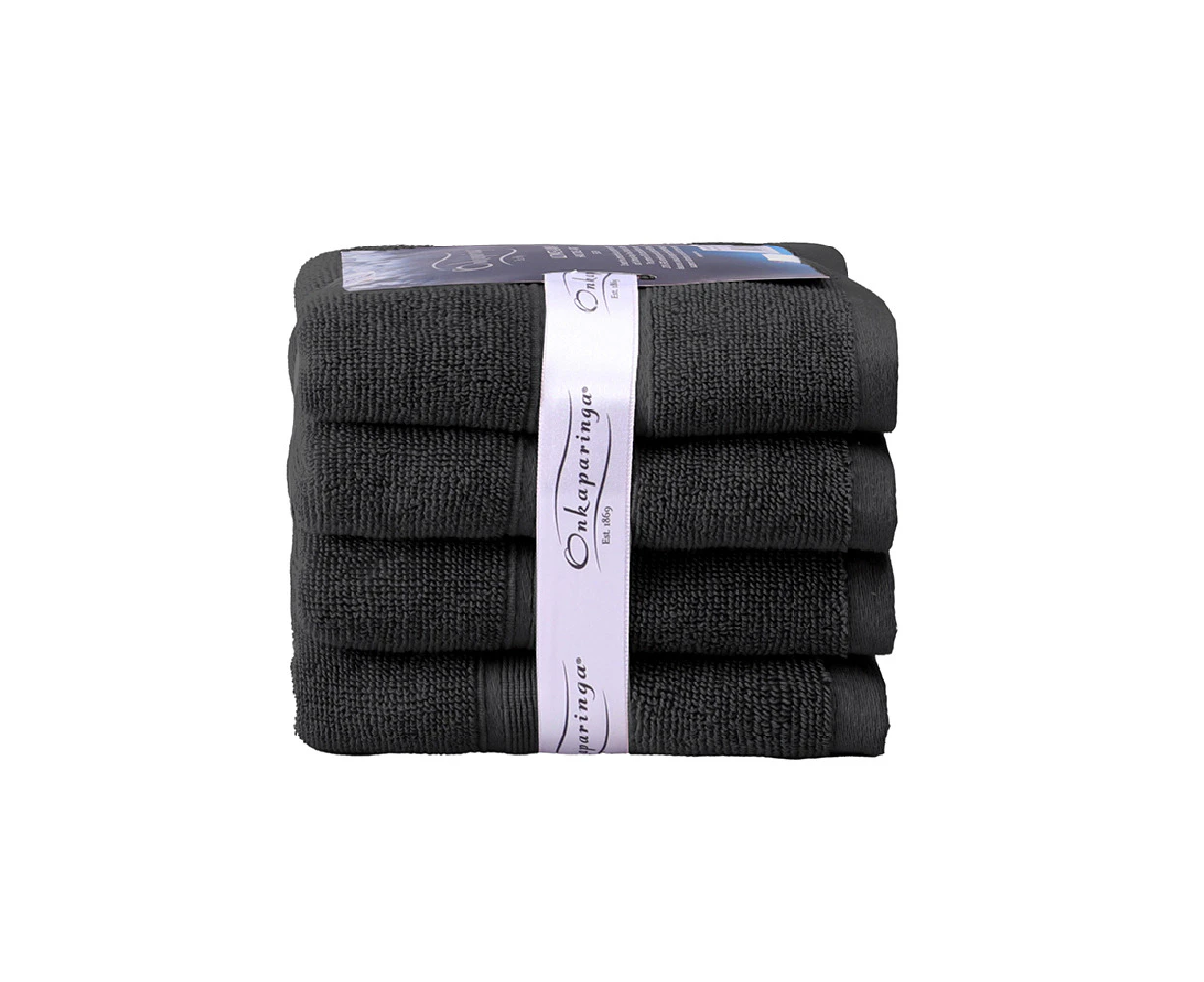 4PK Ultimate Alanya Turkish Cotton Hand Towel 550Gsm Highly Absorbant Castlerock