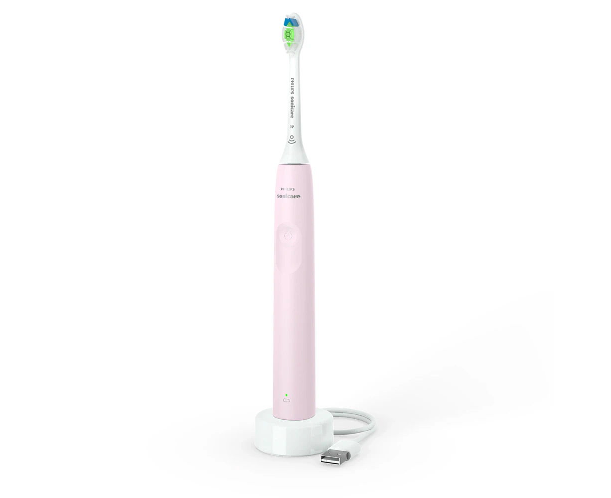 Philips Sonicare 2100 Electric USB Rechargeable Timer Sonic Toothbrush Sugar PNK