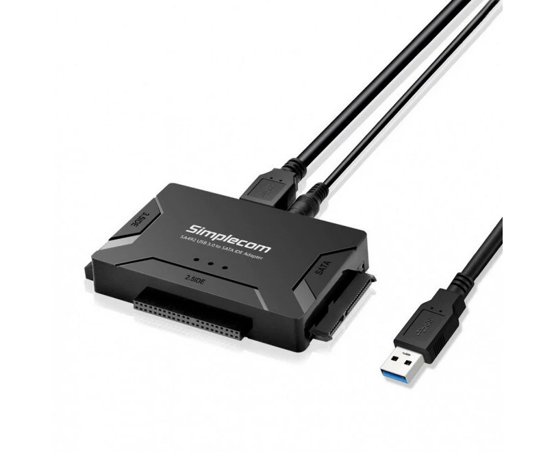 Simplecom USB 3.0 to 2.5"/3.5"/5.25" SATA IDE Male Adapter/Connector For Desktop