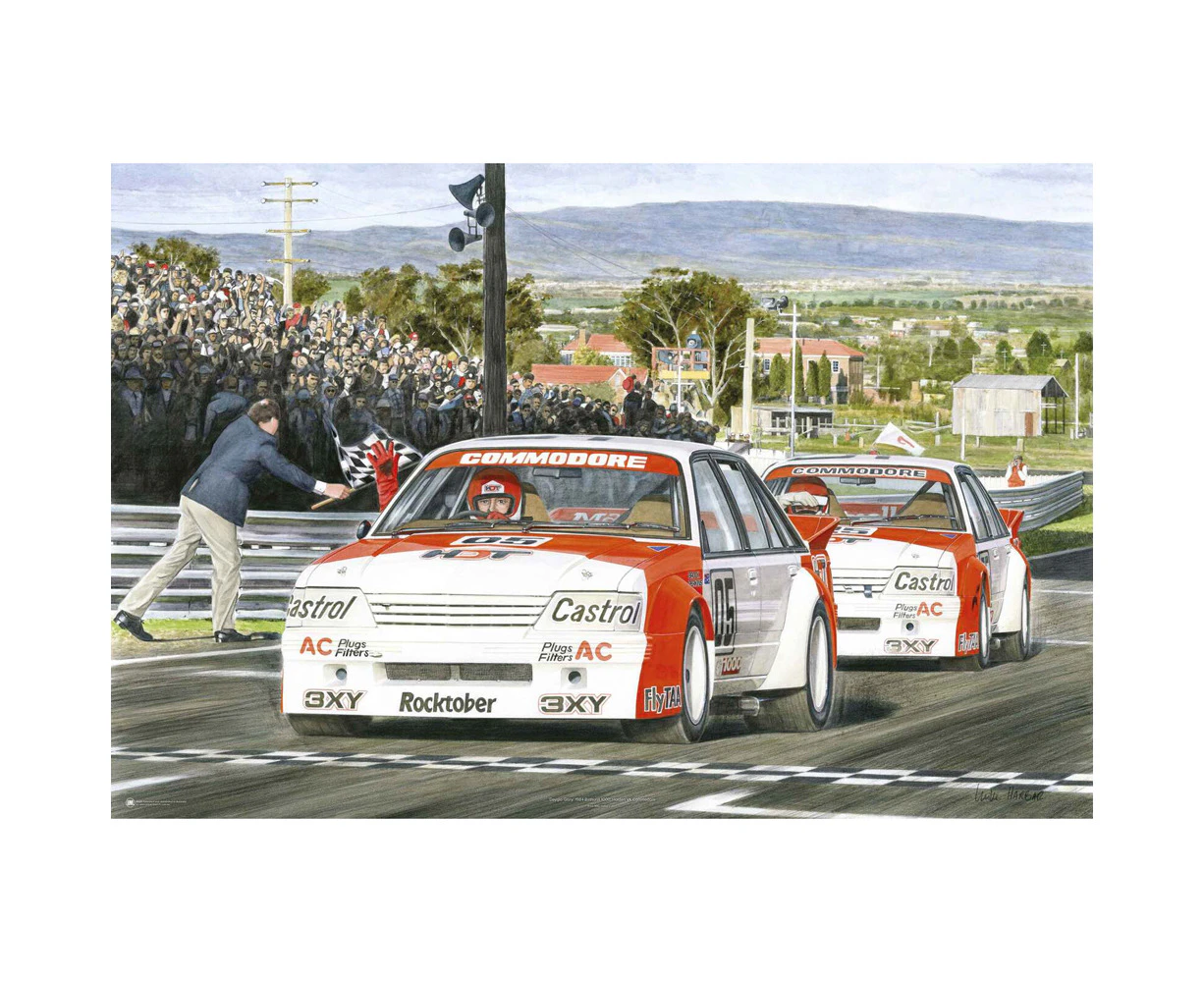 Impact Merch Mike Harbar Holden Bathurst 1984 Regular Sized Wall Poster 92x61cm