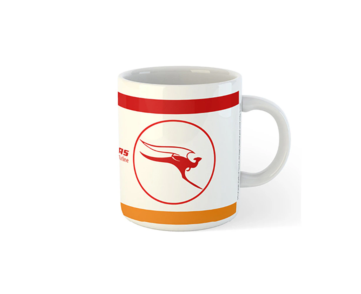 Qantas Australiana Retro Styled 1968 Flying Kangaroo Logo Novelty Mug 300ml