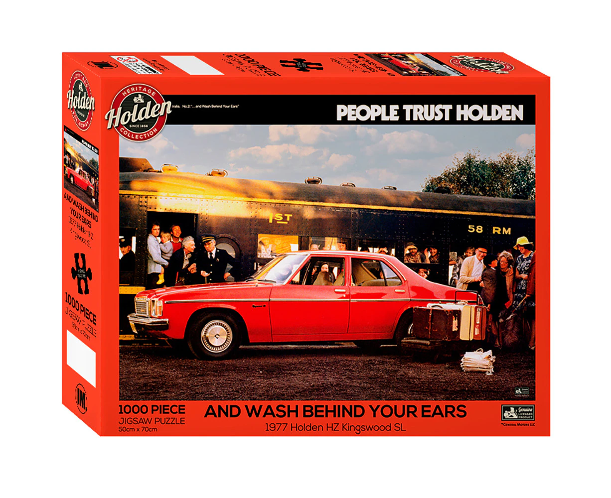 1000pc Holden Kingswood Red Car Motoring Themed Jigsaw Puzzle 50x70cm 3y+