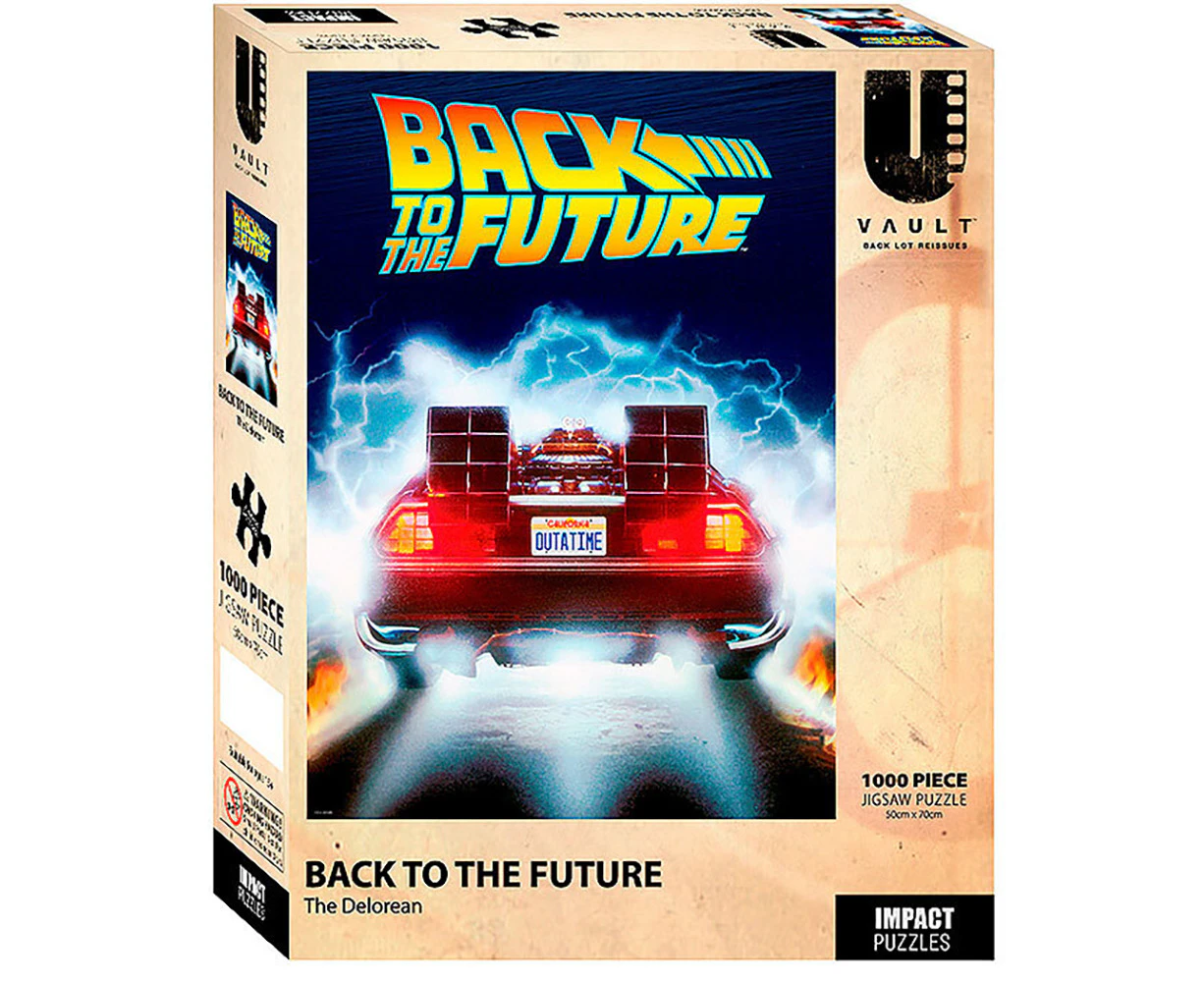 1000pc Back To The Future The Delorean Themed Scene Jigsaw Puzzle 50x70cm 3y+