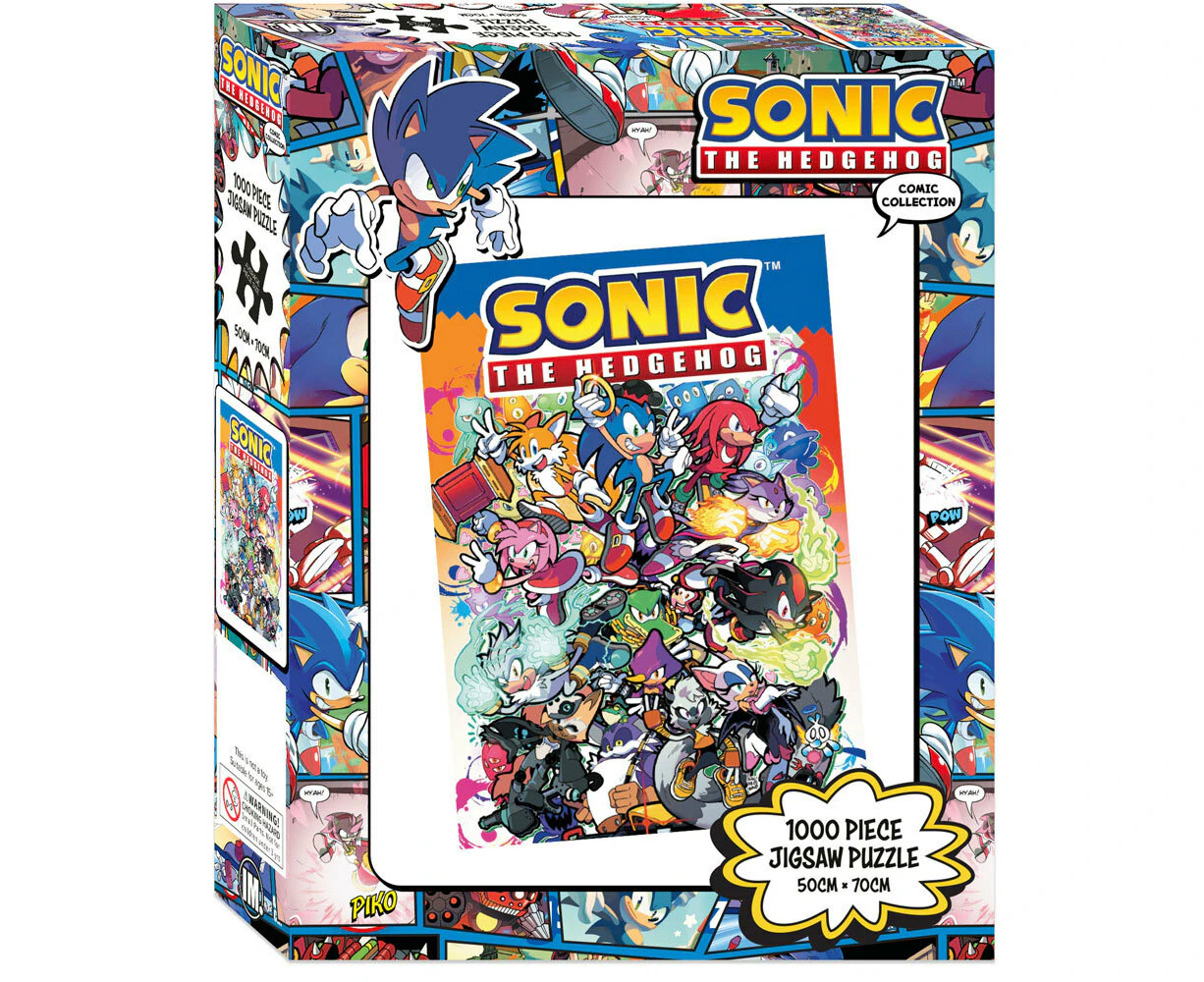 Sonic The Hedgehog Comic Characters 1000pc 50 x 70cm/19.7 x 27.5" Puzzle 15Y+