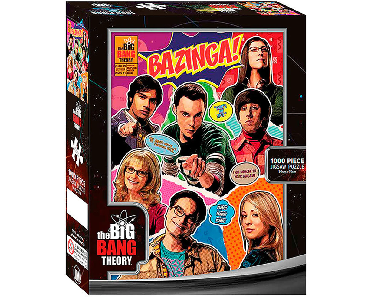 1000pc The Big Bang Theory Cast Jigsaw Puzzle Kids/Childrens Toy 50x70cm 3y+