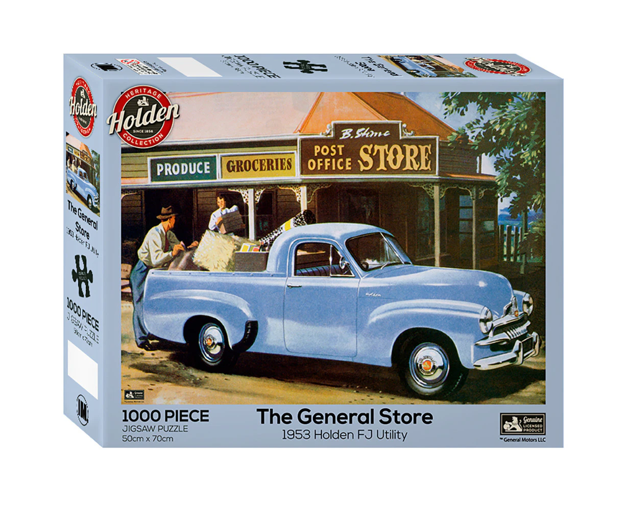 1000pc Holden Grocery Store FJ Blue Car Themed Jigsaw Puzzle 50x70cm 3y+