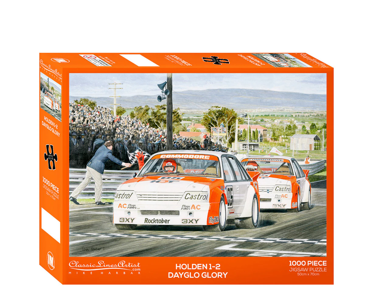 1000pc Classic Lines Artist 1984 Bathurst Holden VK Commodore Puzzle 50x70cm 3y+