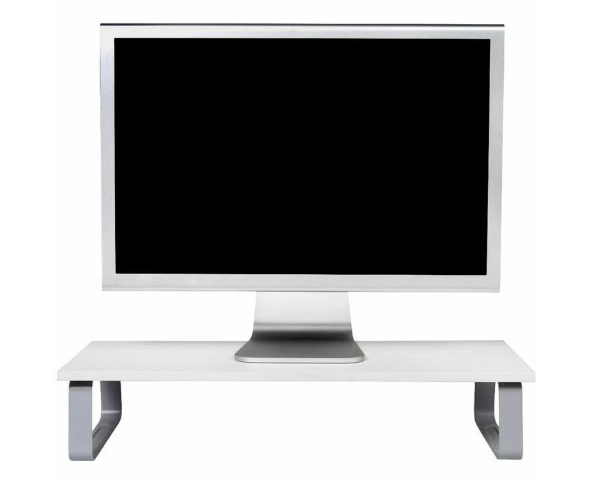 Kensington Desktop Riser Stand Holder Storage For 32" Computer Monitor White