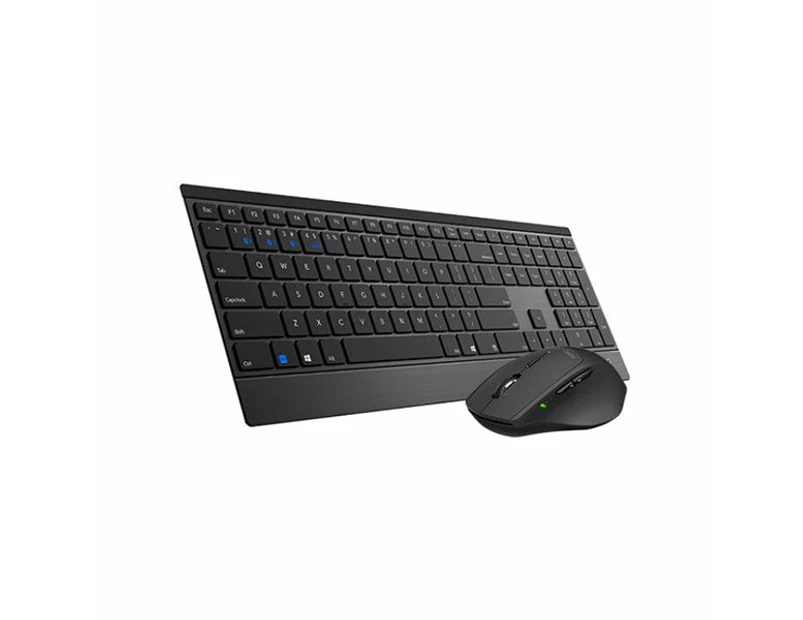 Rapoo 9500M Wireless Bluetooth 2.4GHz Keyboard & Mouse Combo For PC/Laptop Black