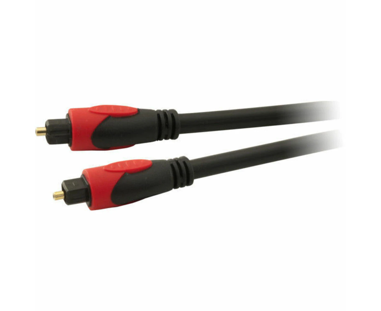 PRO2 LA0477 10M Toslink Optical Fiber Cable Lead 6.0mm Digital Audio Gold Plated