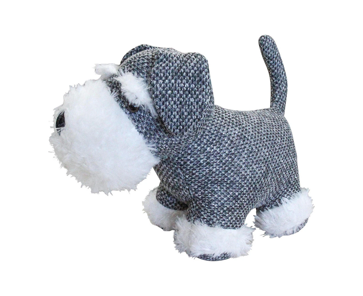 Polyfill 29cm Scotty Dog Doorstop Home/Office Weighted Heavy Door Stopper Grey