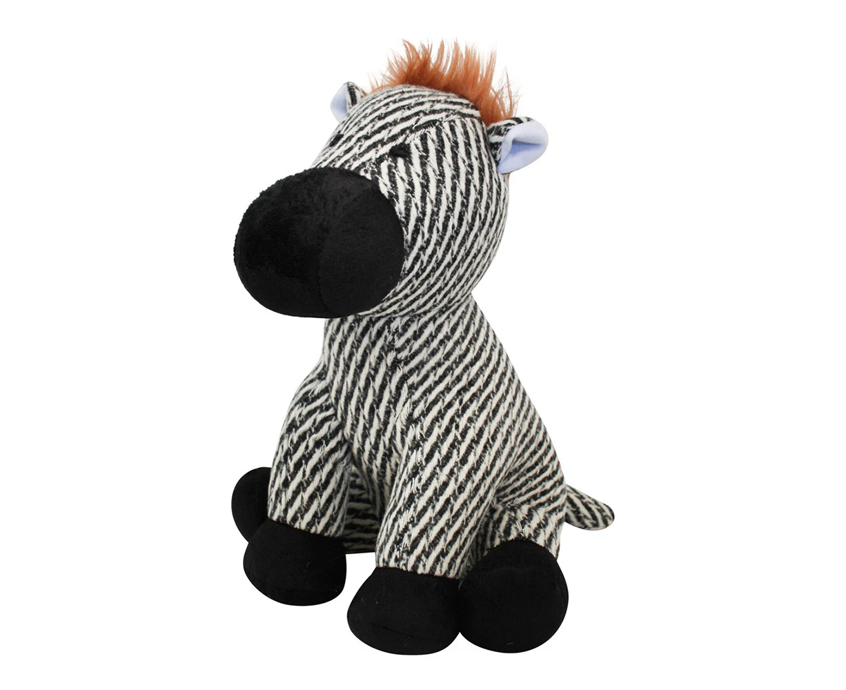 Sand Polyfill 24cm Scruffy Zebra Doorstop Home/Office Weighted Door Stopper