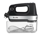 Breville Electric Kitchen Mix and Store Turbo Hand Mixer Matte Black 200W