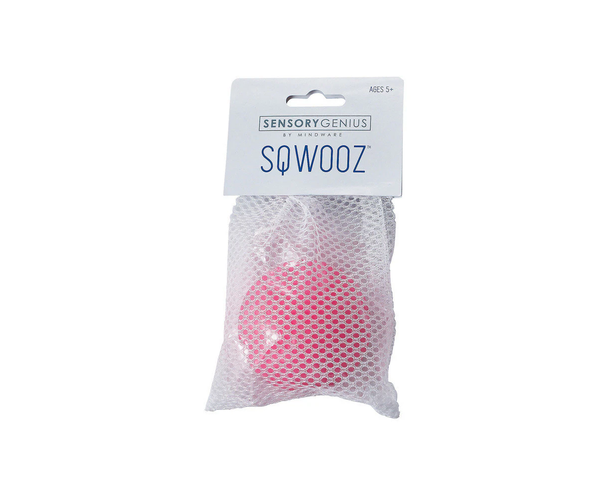 Mindware Sensory Genius Sqwooze Fidget Hand Squeeze Ball Kids/Children 5y+ Pink