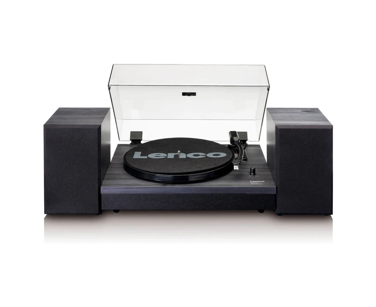 Lenco LS-300 Bluetooth Turntable Record Vinyl Player 33/45RPM w/2x Speaker Black