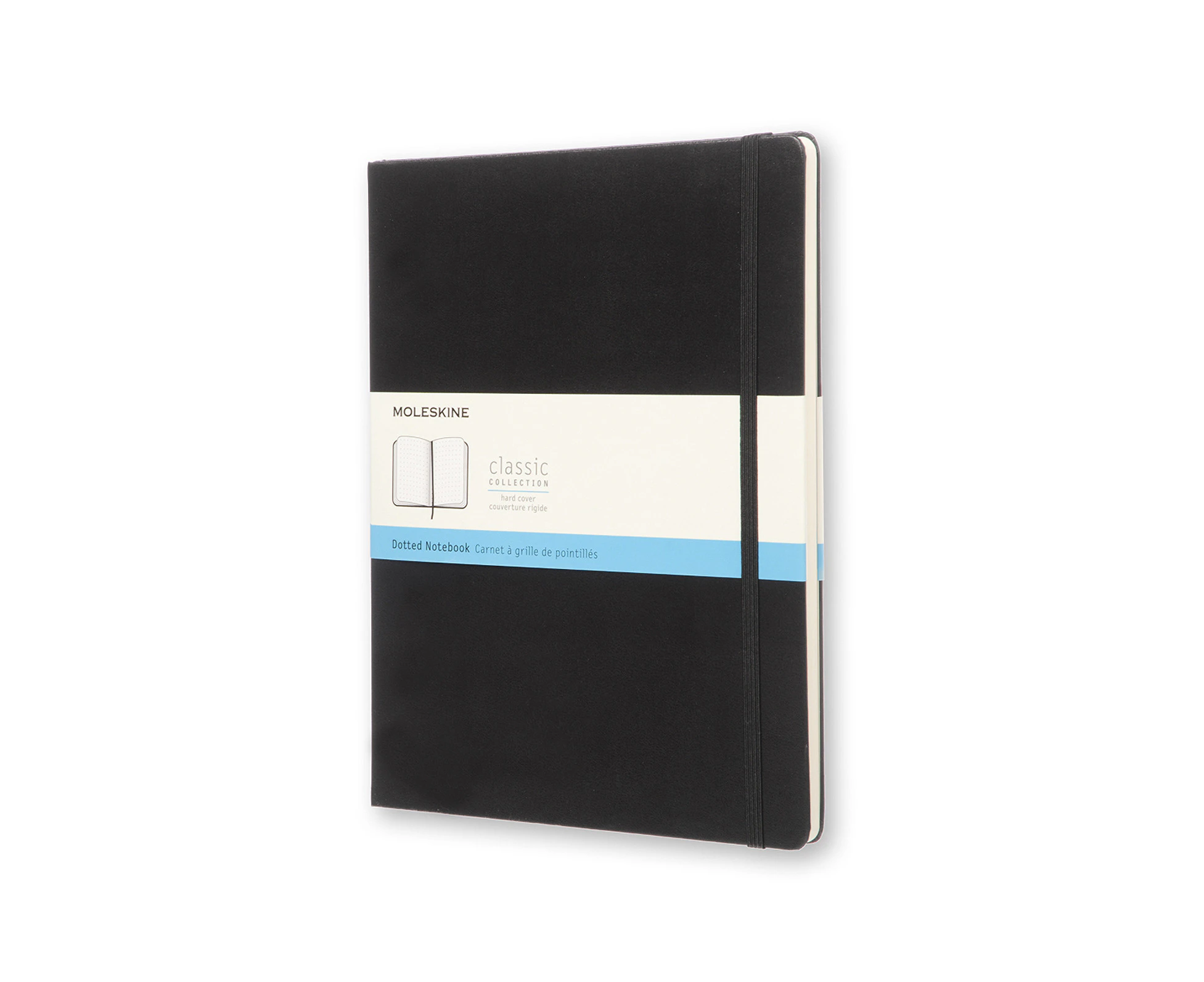 Moleskine Dot Grid Classic Hard Cover Notebook Office/Student Journal XL Black