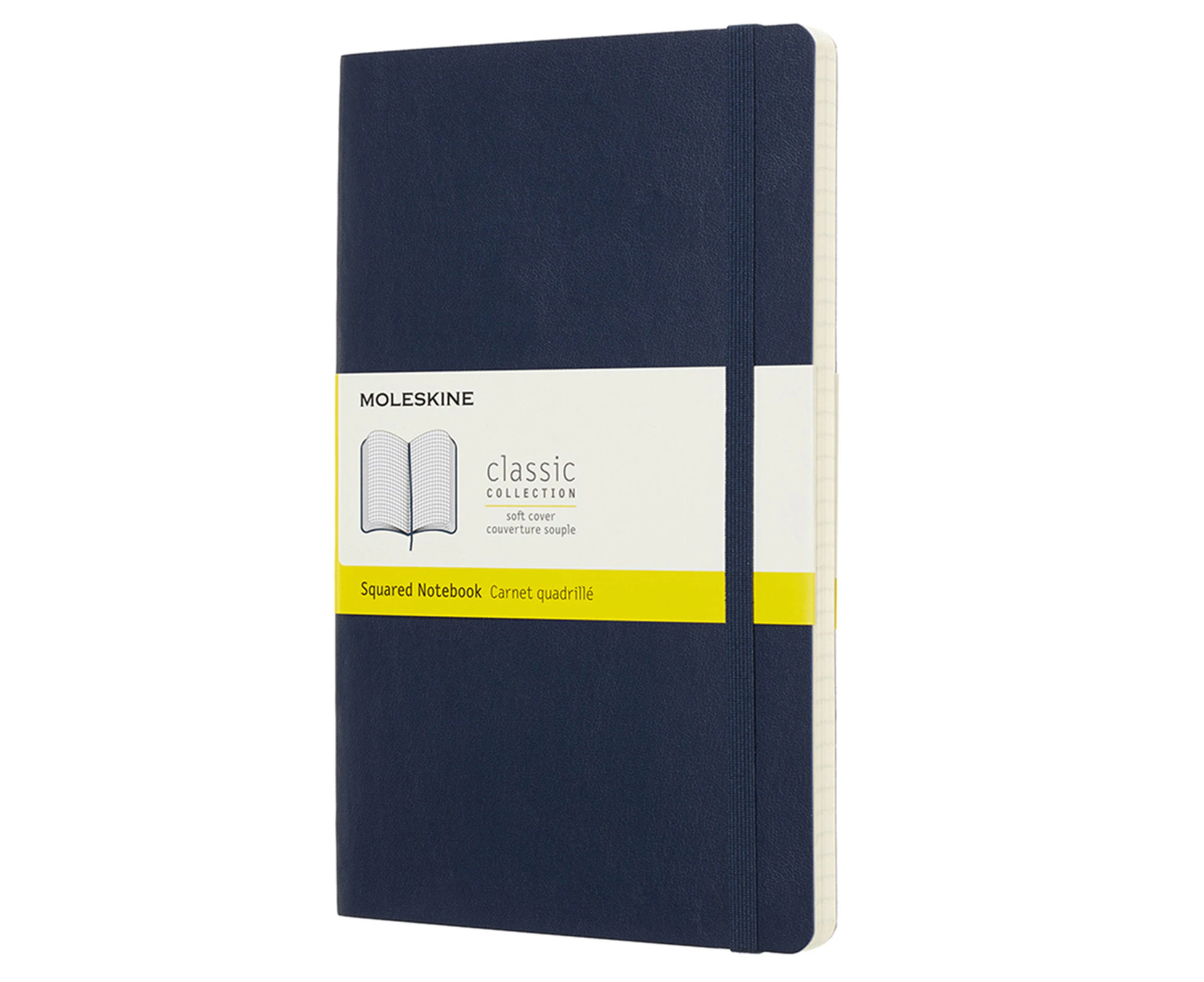 Moleskine Classic Grid Soft Cover Notebook Office/Student Journal L Sapphire BLU