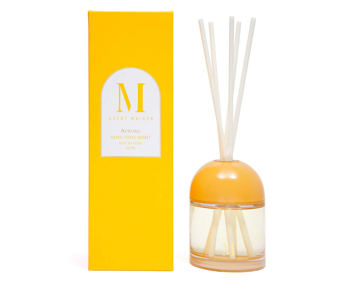 Scent Maison Aurora 300ml Reed Diffuser Scented Fragrance Guava Lychee Sorbet