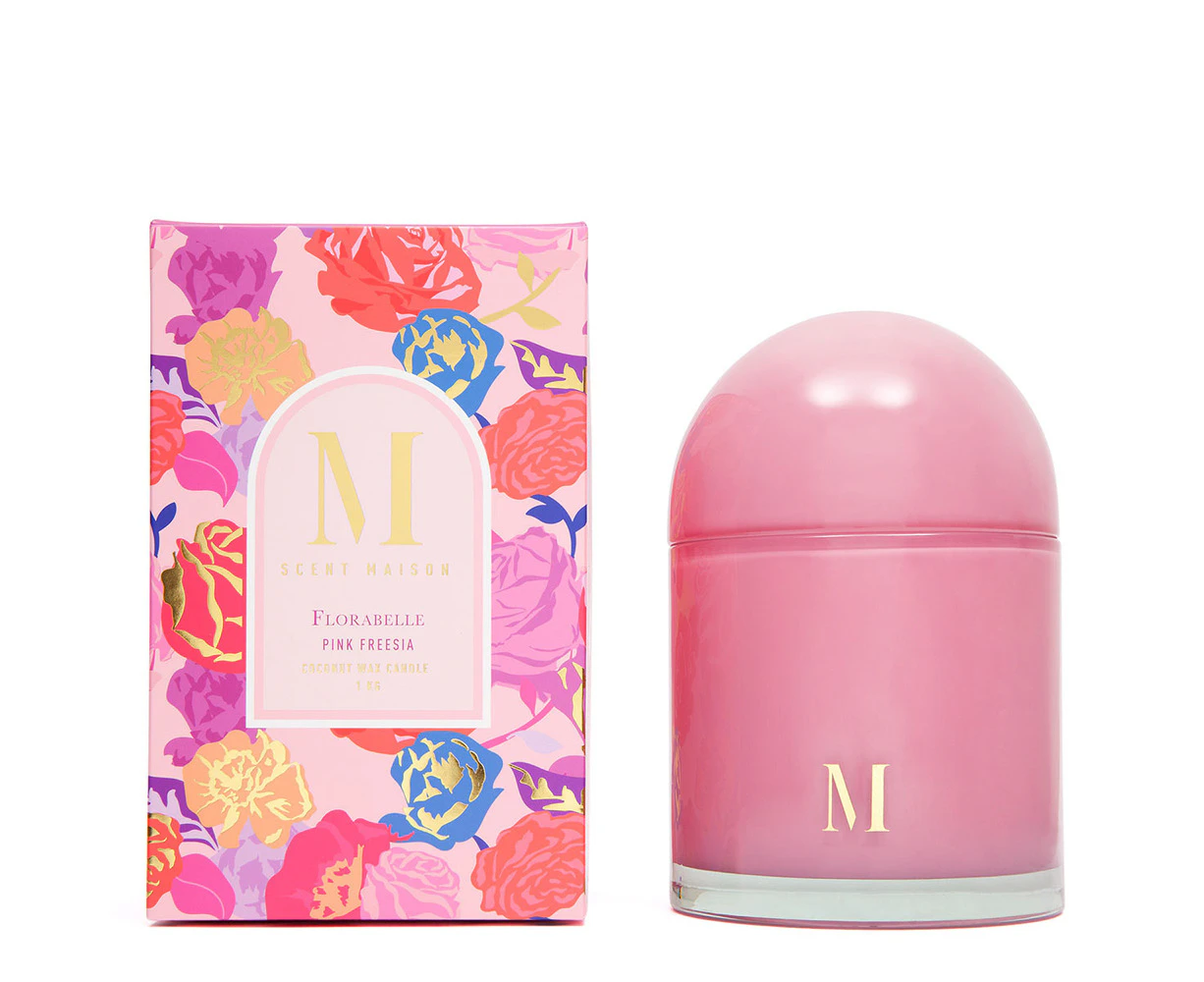 Scent Maison Florabelle 1000g Scented Wax Candle Home Fragrance Pink Freesia