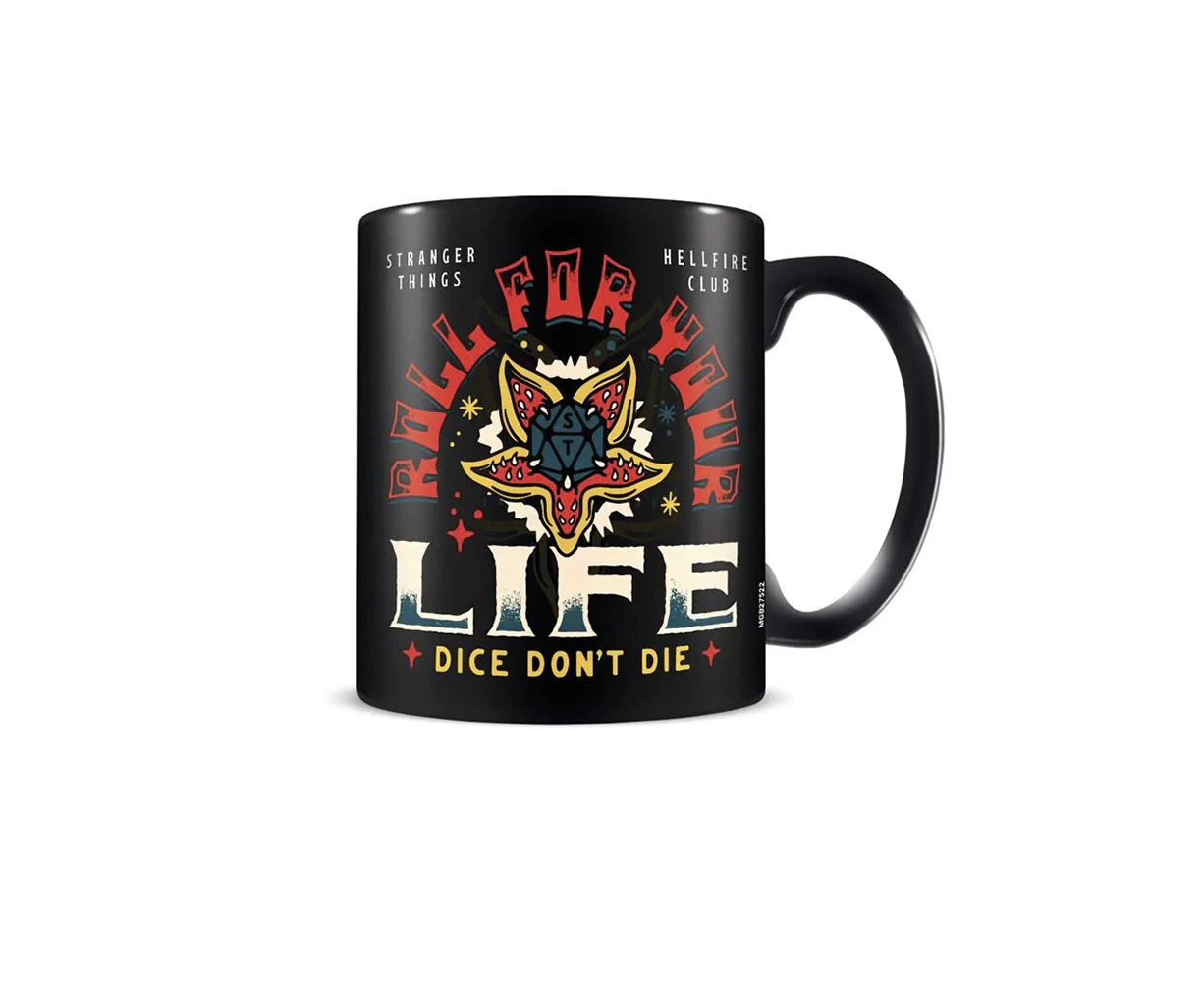 Stranger Things Hellfire Themed Coffee Mug Drinking Cup Set 300ml Black