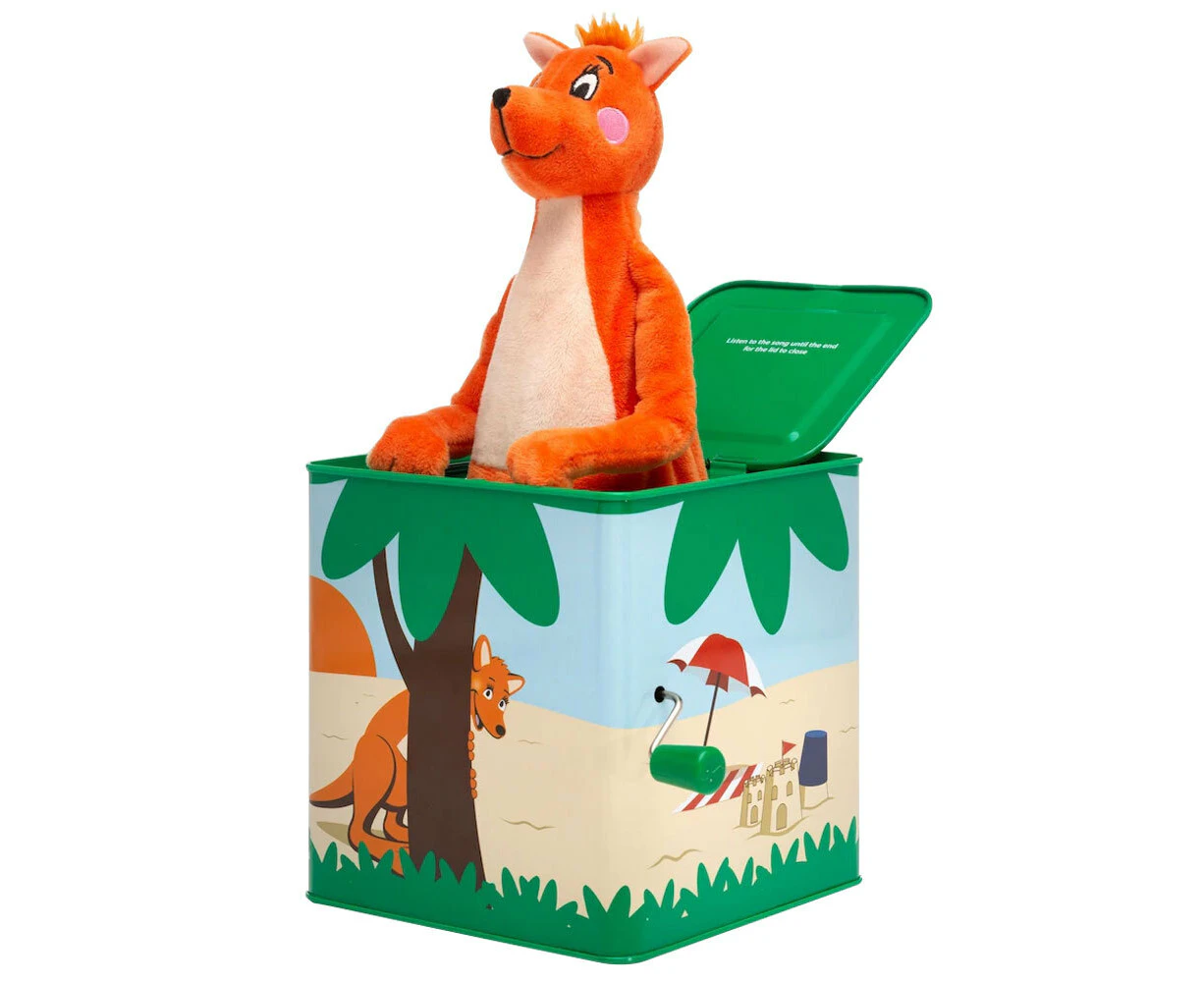 Mizzie The Kangaroo 14cm Musical Hop Out Box Baby/Infant Interactive Toys 18m+