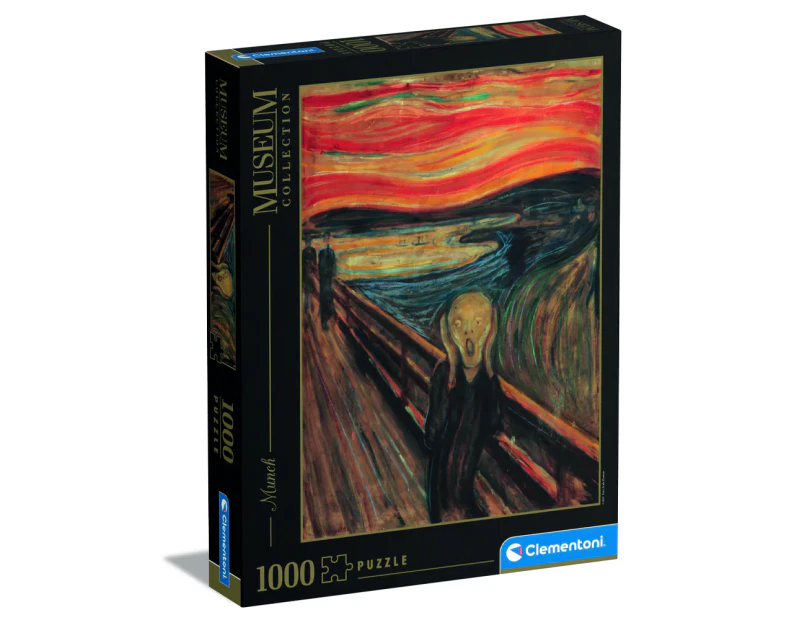 1000pc Clementoni Museum Collection Munch The Scream Art Jigsaw Puzzle Pieces