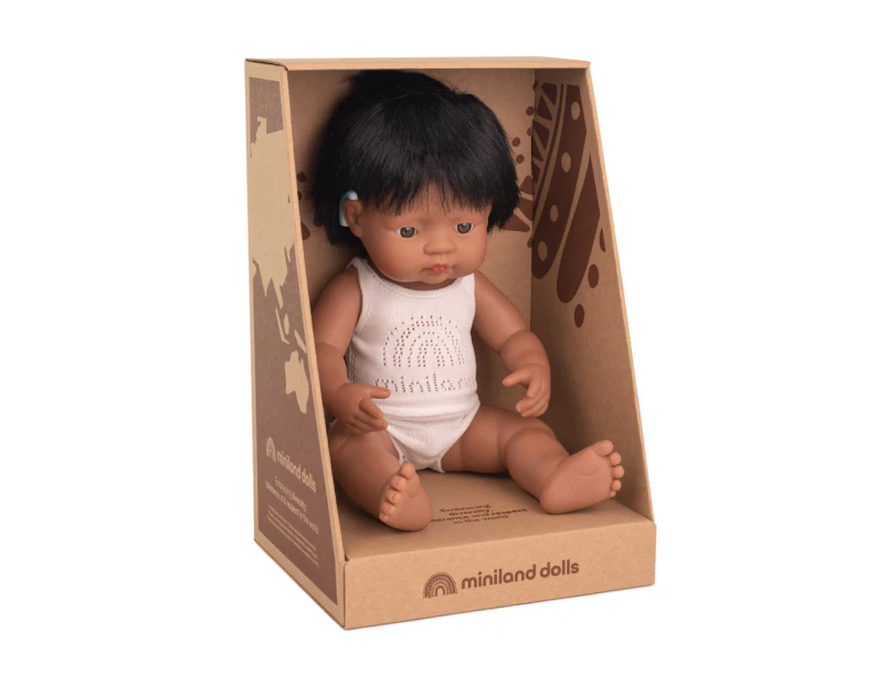 Miniland Anatomically Correct Baby 38cm Latin American Boy Doll Kids Toy 3+