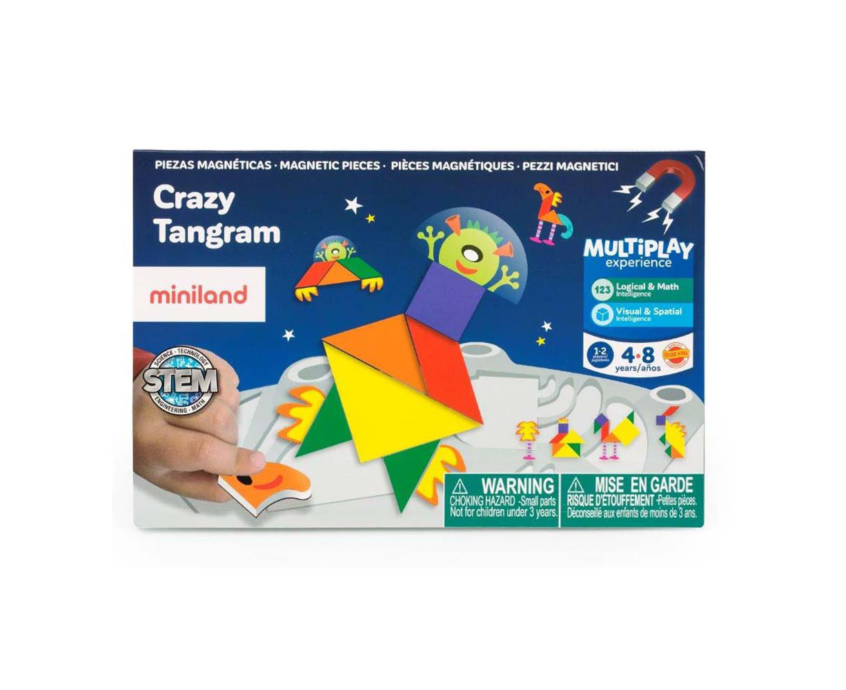 Miniland On The Go Crazy Tangram Educational/Learning Game Kids/Children 3-7y