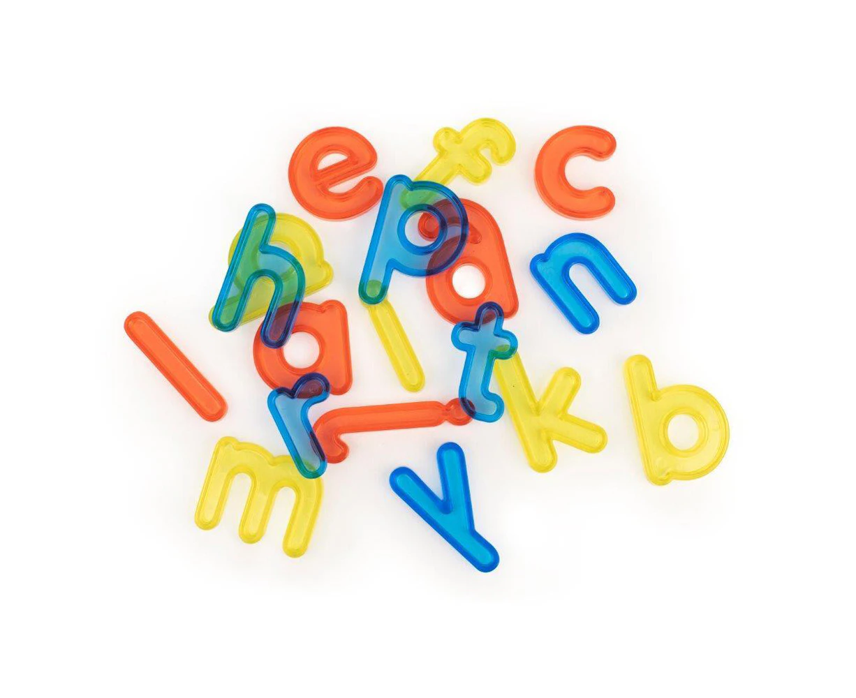 76pc Miniland Aptitude Translucent Lowercase Letters Kids Educational Toy 3y+