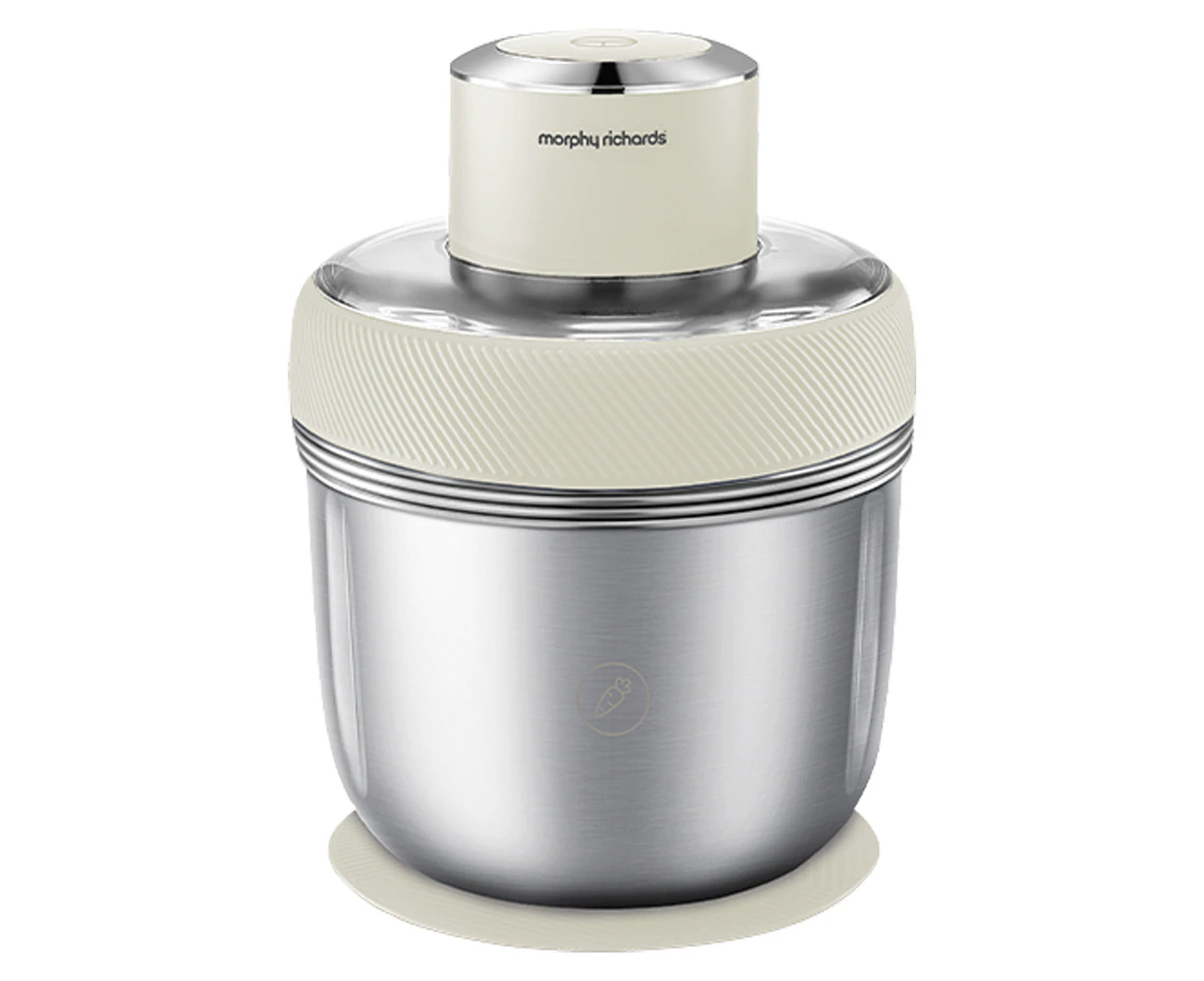 Morphy Richards Stainless Steel Electric 350W Kitchen Cooking Chopper White