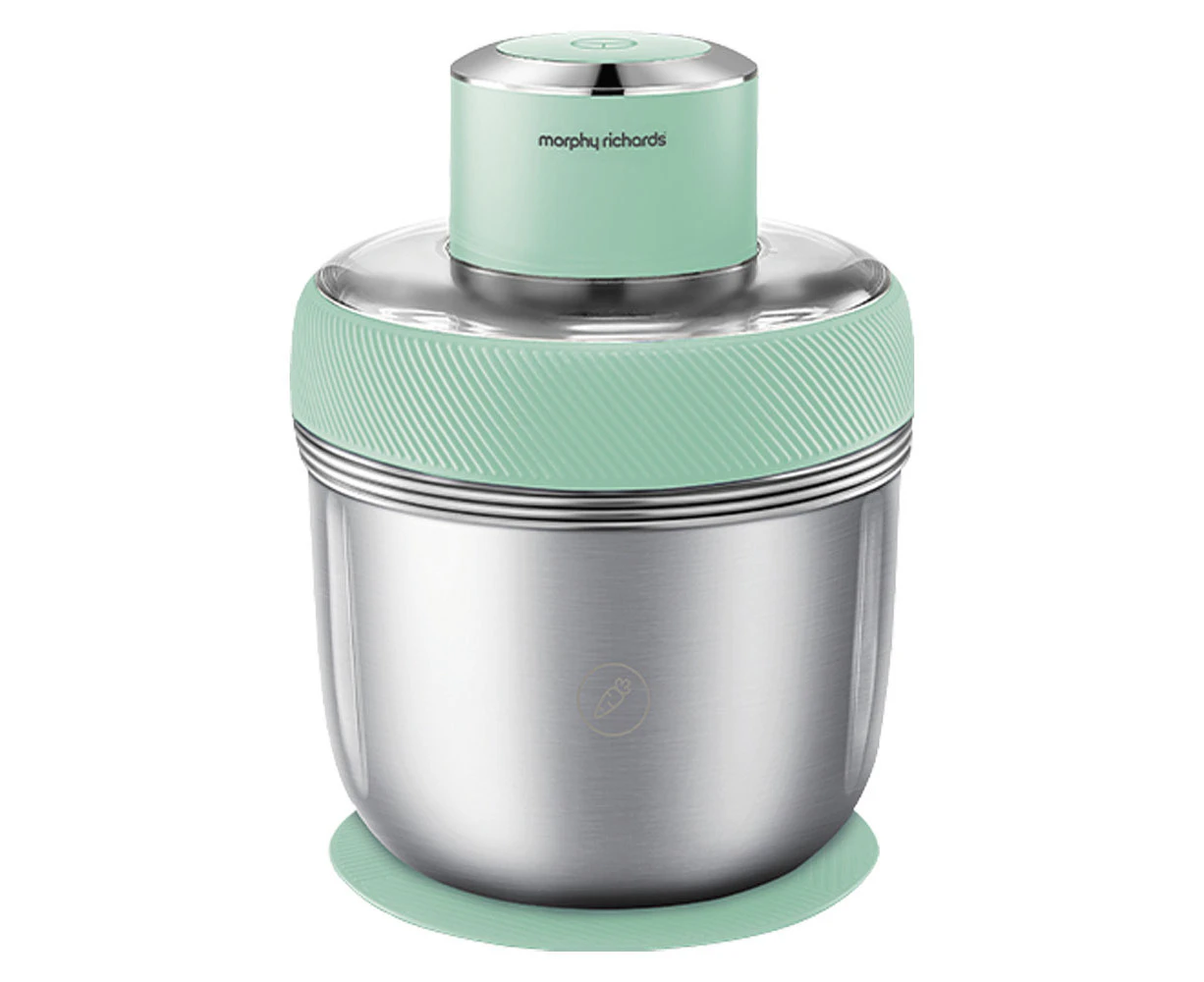 Morphy Richards Stainless Steel Electric 350W Kitchen Chopper Spearmint Green