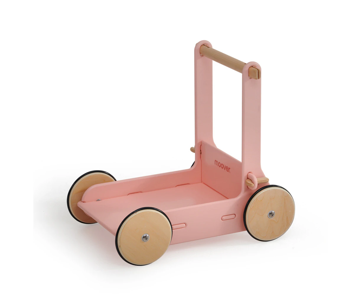 Moover Toys Classic Walker Wooden Kids/Toddler Walking Toy Playset Pink 12m+