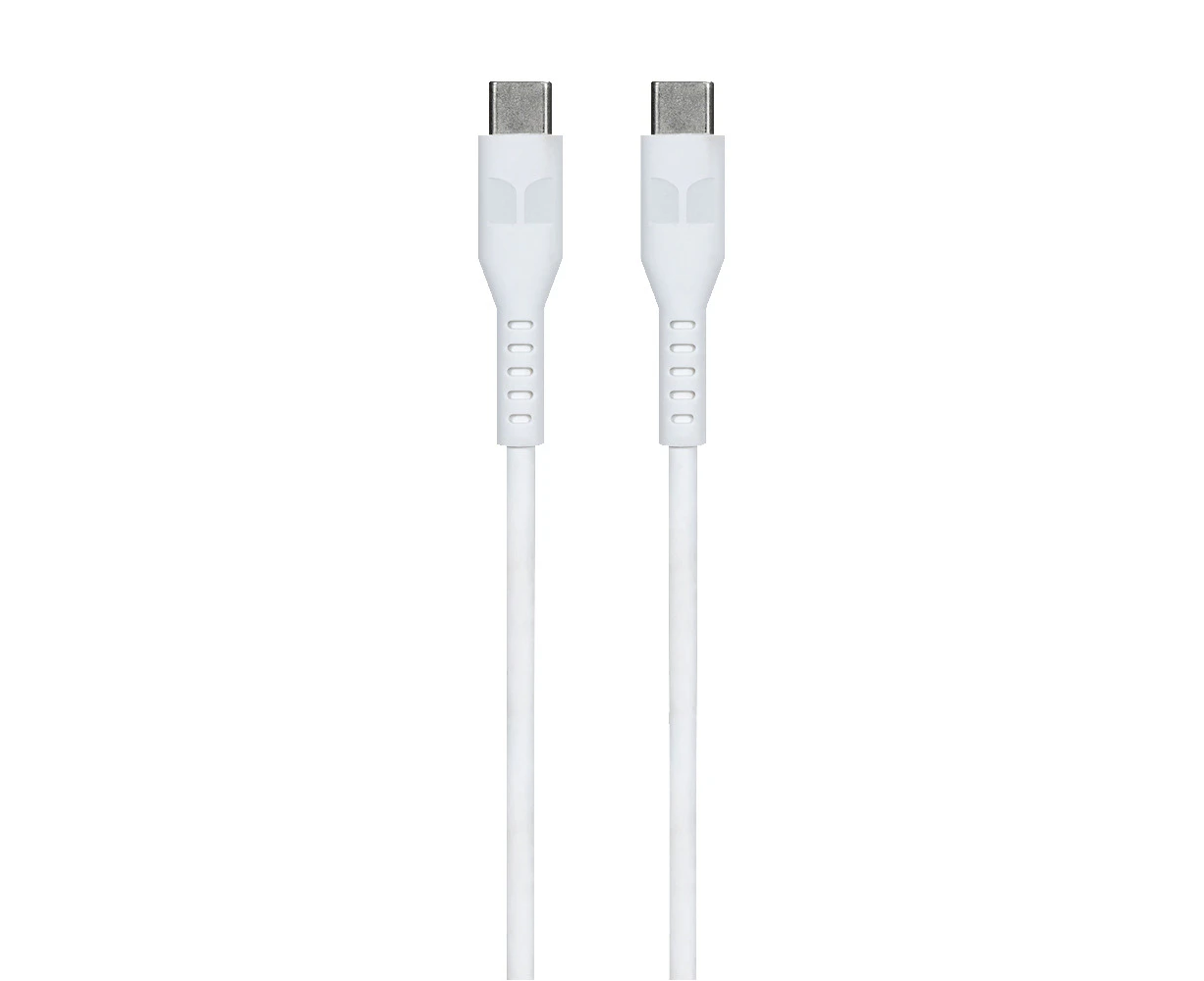 Monster TPE 2M USB-C to USB-C Android Phone Charging/Sync Power/Data Cable White