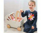 Moover Toys Essentials Wooden Kids/Childrens Dolls Pram Toy Off White 18m+