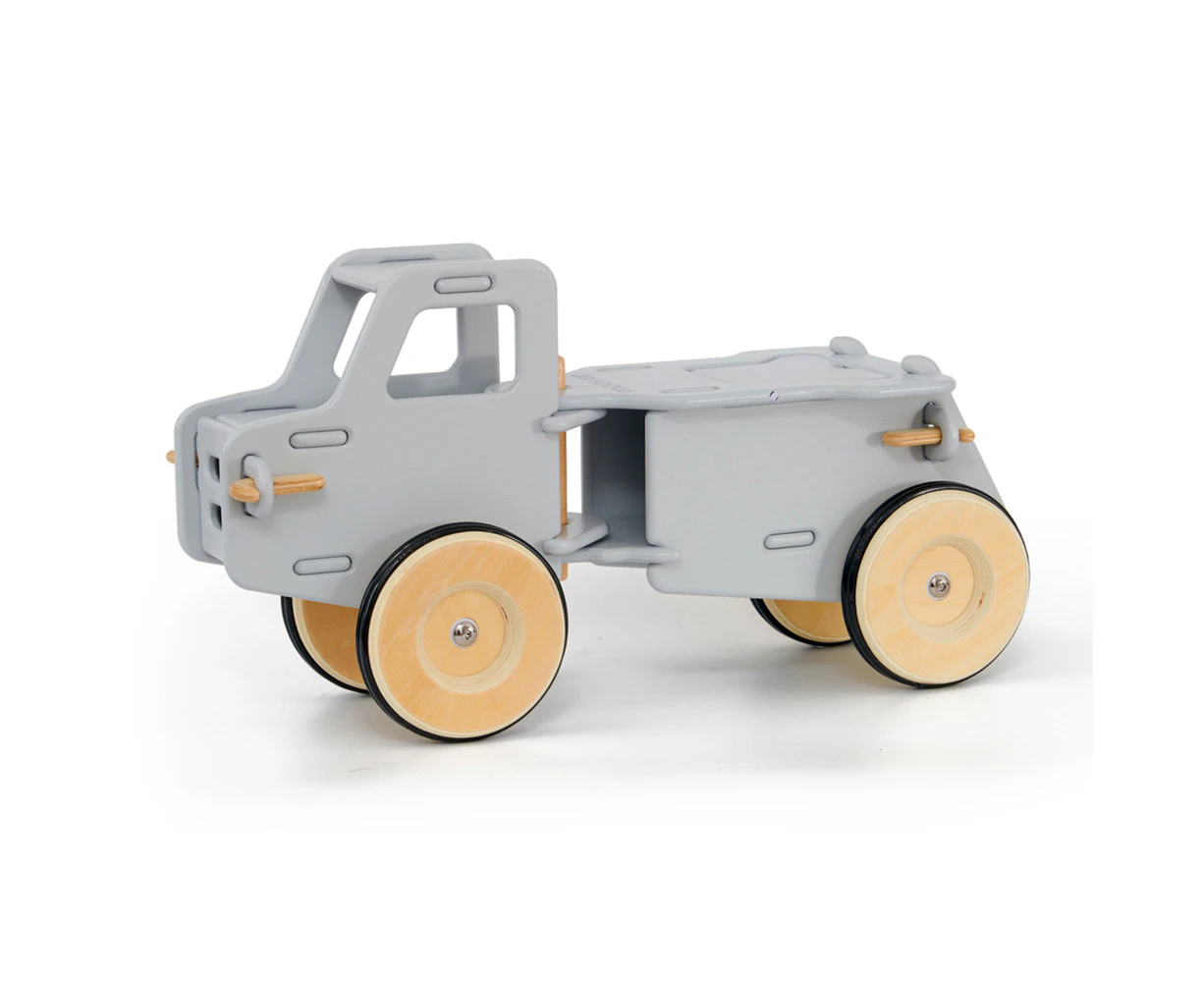 Moover Toys Classic Dump Truck Wooden Kids/Children Ride On Playset Grey 18m+