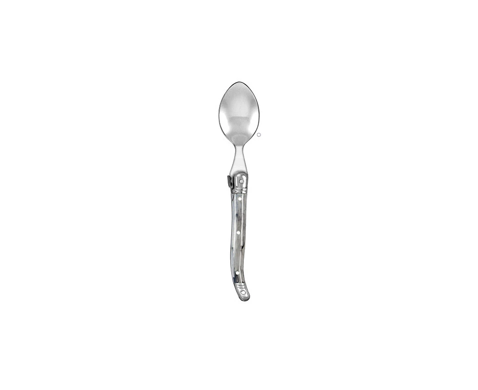 12pc Laguiole Etiquette 15.5cm Stainless Steel Teaspoon Cutlery Marble White