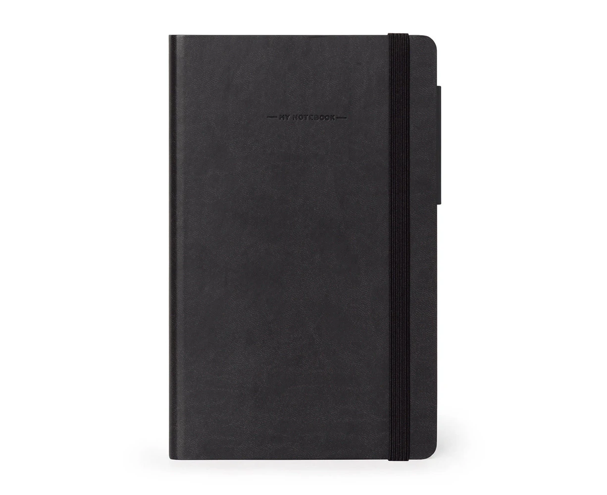 Legami My Notebook Medium Plain Journal Personal Diary School Stationery Black