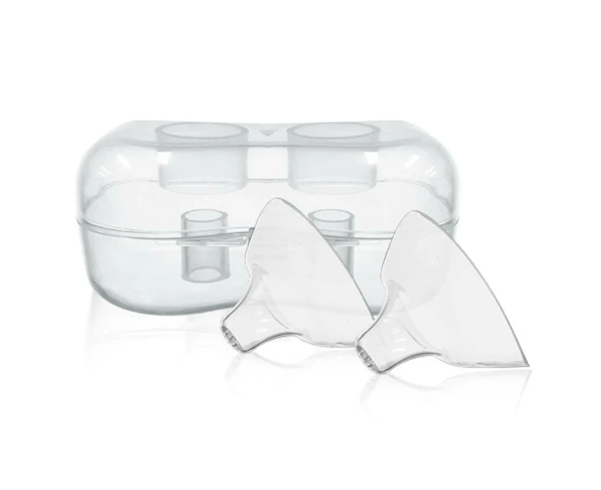 2pc New Beginnings Maternity Silicone Nipple Shields/Cover Protectors Clear