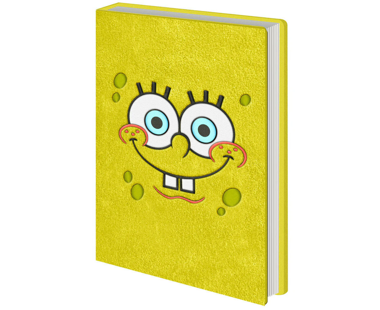 Spongebob Squarepants Plush Yellow A5/160 x 210mm Hardcover Notebook/Diary