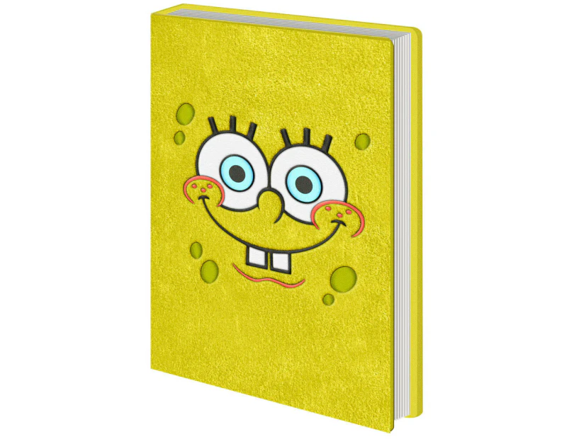 Spongebob Squarepants Plush Yellow A5/160 x 210mm Hardcover Notebook/Diary