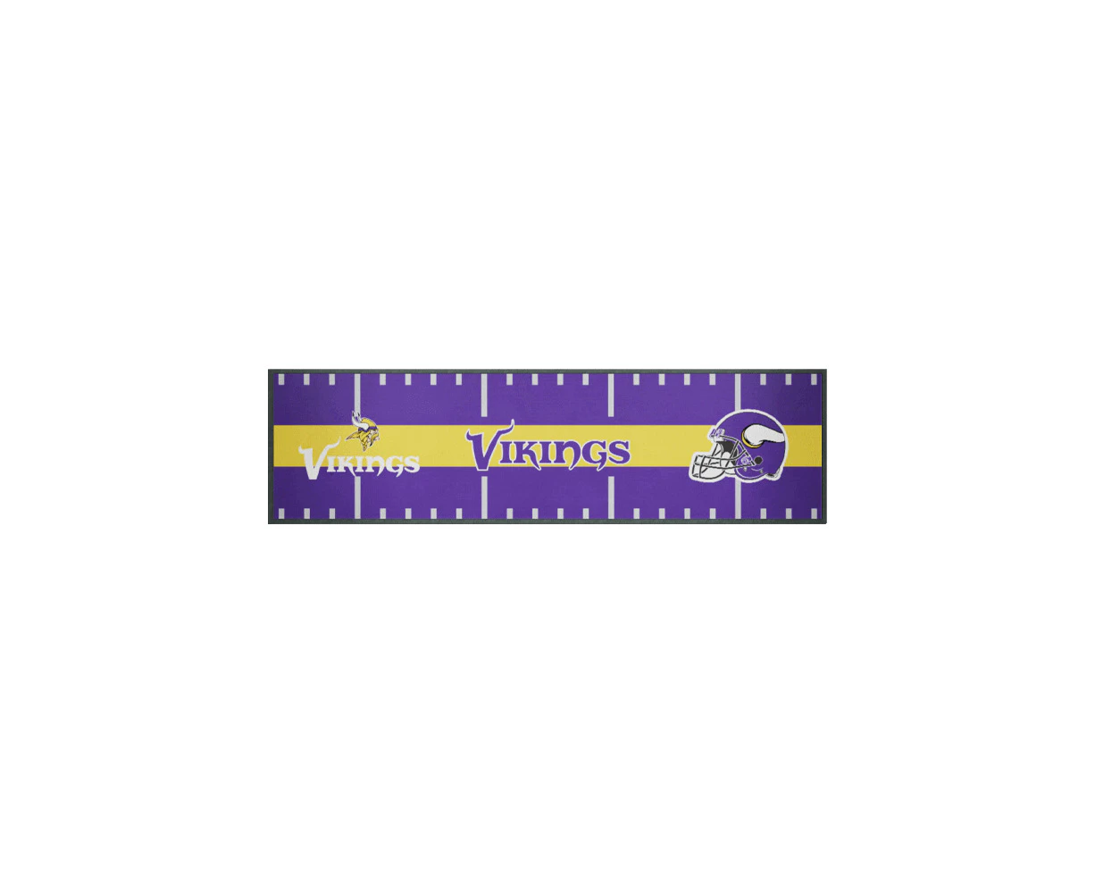 NFL Minnesota Vikings Merchandise Bar/Kitchen Runner Counter Top Mat 89x24cm