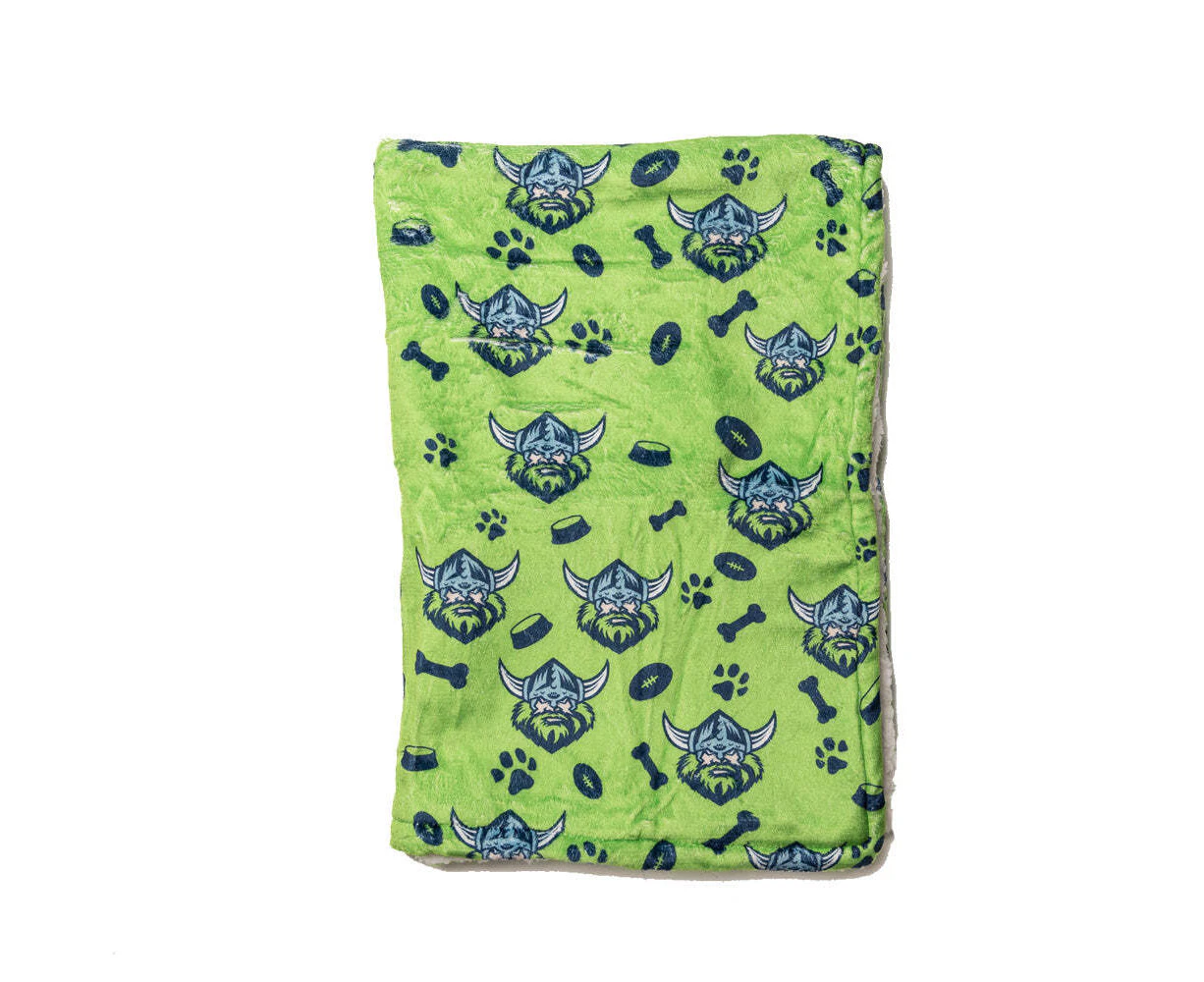 The Stubby Club Canberra Raiders NRL Themed Durable Dog/Cat Pet Bed Blanket